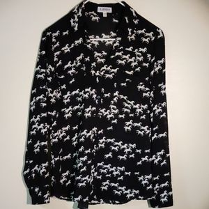 Express Portofino Shirt with Horses size Medium